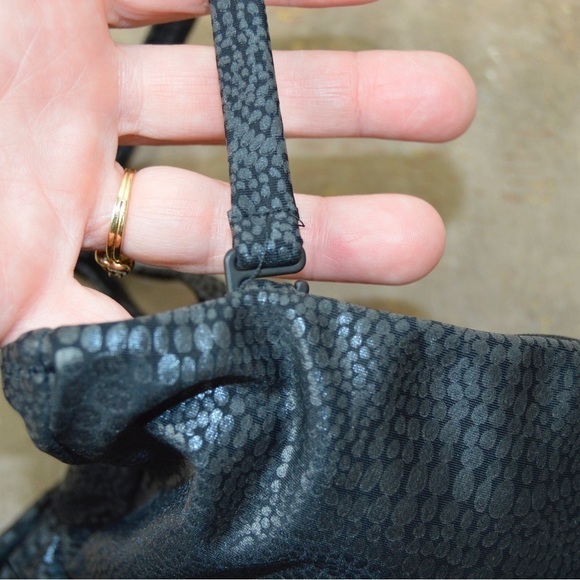 BAR III Faux Snakeskin One-Shoulder One-Piece Swimsuit, Size XS - Picture 5 of 12